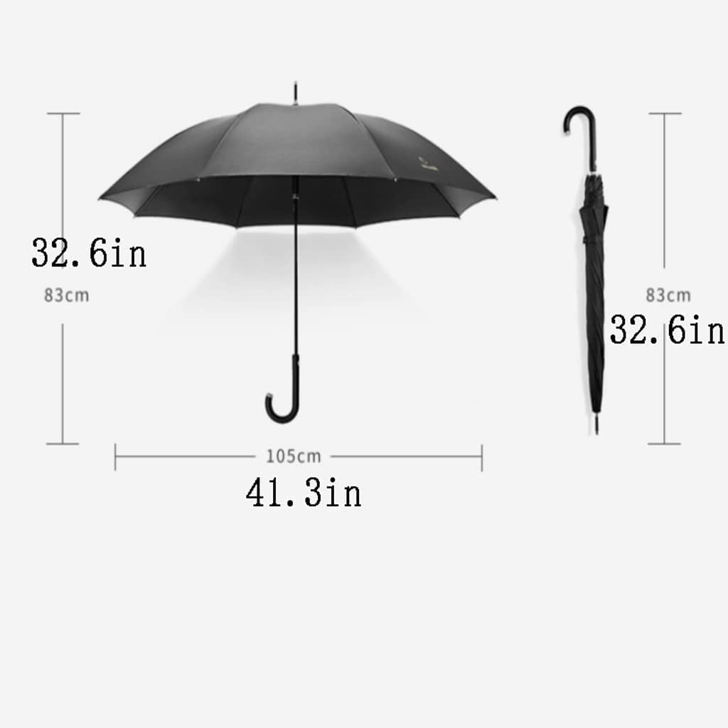 Portable Umbrella for Travel Oversized Golf Umbrella with Comfortable Handle Vented Windproof Waterproof Stick Umbrellas Umbrella Outdoor(B)
