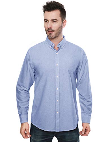 MOCOTONO Uomo Camicia Classica in Cotone Oxford a
