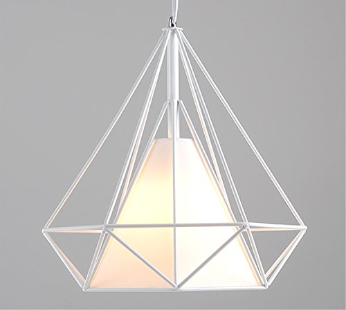 icase4u ® - Lámpara de jaula, diseño vintage, hierro forjado, estilo nórdico minimalista