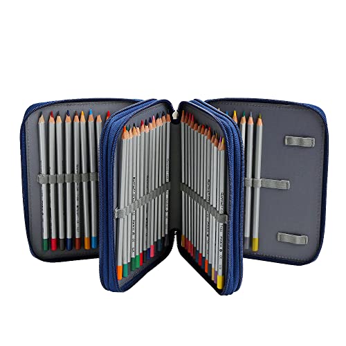 Image of 72 Slots Pencil Case Organizer w /Removal Handle Strap