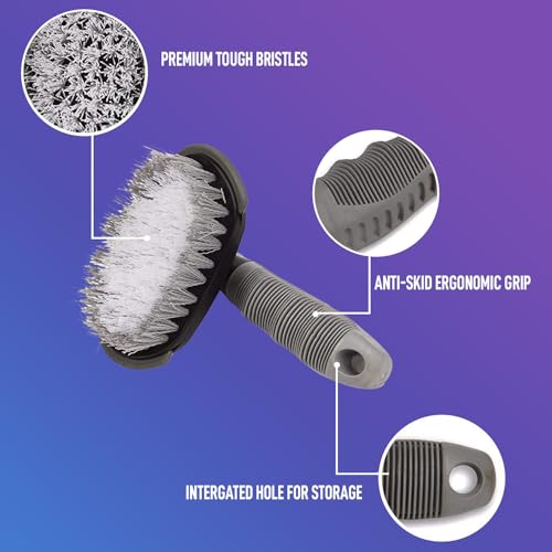 Image of iWagon- 3 Pcs Bike Chain Cleaner Car Tyre Cleaning Wheel Tire Rim Scrub Brush,Chain Brush Wash Useful Car Truck Motorcycle Bike Washing Cleaning Tool