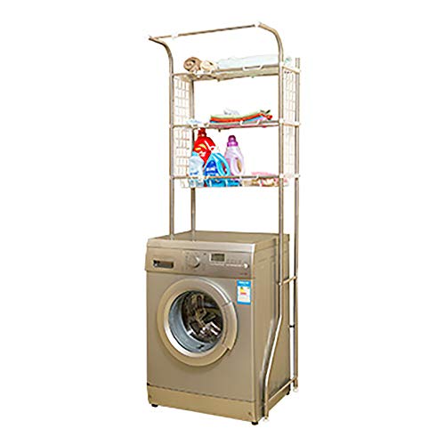 Verstellbar über der Toilette Badezimmerorganisator über dem Waschtrockner-Lagerregal 3/4-Tier-Platzsparregal