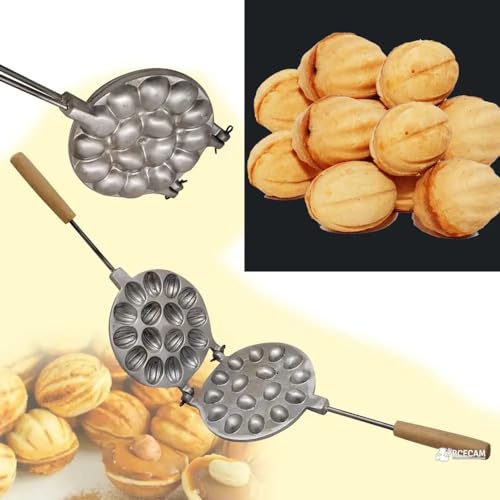 Oreshki Lot de 16 moules à biscuits en noyer – Moules à biscuits en noyer – Russe – Oreshki Maker – Oreshki Maker – Machine à biscuits en noix...