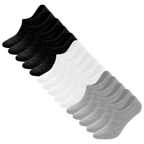 15 Pairs No Show Socks Low Cut Athletic Ankle Socks Invisible for Men and Women