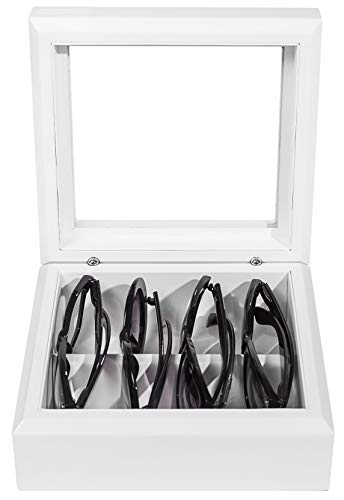 Image of OYOBox Mini Luxury Eyewear Organizer, Wood Display Box for Glasses + Sunglasses