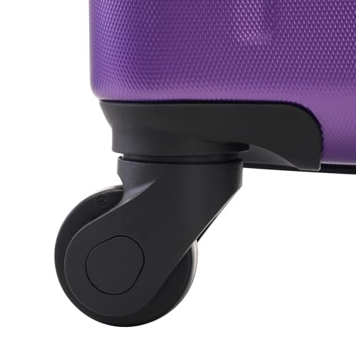 Lightweight Expandable 2-Piece Luggage Set with Spinner Wheels - 20" & 28" - Stylish Purple Travel Suitcase Set4