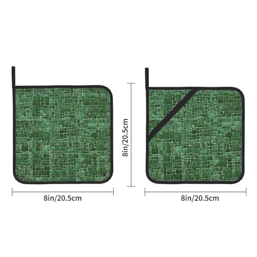 Lot de 2 maniques en peau d'alligator résistant à la chaleur pour four et comptoir - 5