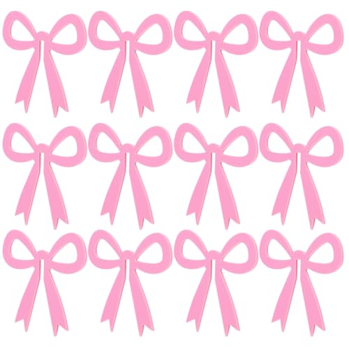 SOLUSTRE 12Pcs Bowknot Acrylic Wine Glass Markers Elegant Drink Tags for Parties Weddings Birthdays Ups with Stylish Drink Charms Celebration