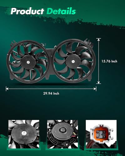 2007-2016 Nissan Altima SCITOO Radiator Condenser Cooling Fan Assembly - Maxima 2.5L 3.5L - Image 3