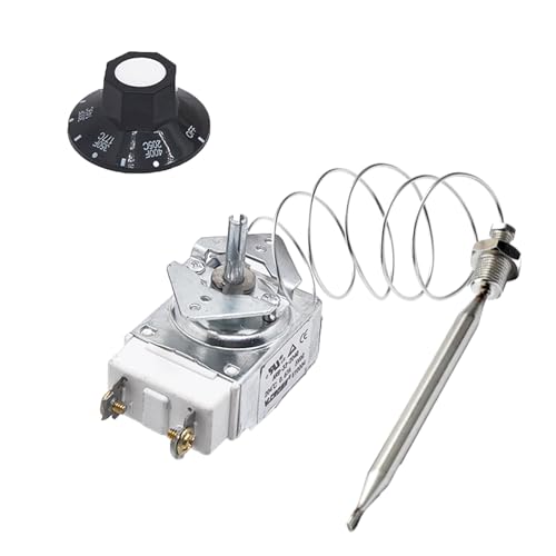 60125401 Deep Fryer 1175 Thermostat with Knob Switch, Millivolt Thermostat RX-1-36, 1/4