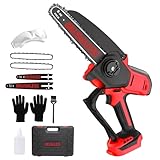 Mini Chainsaw Compatible With Milwaukee Chainsaw M18 Battery,8 Inch & 6 Inch Cordless Pruning Chainsaws,1000W Brushless Powered Mini Chain Saw for Tree Trimming (Not battery)