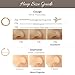 LUCKYJEWUS 14k Gold Filled 20G Small Thin Nose Ring Hoop for Women, 6mm - 7mm Adjustable Nostril Piercing Jewelry