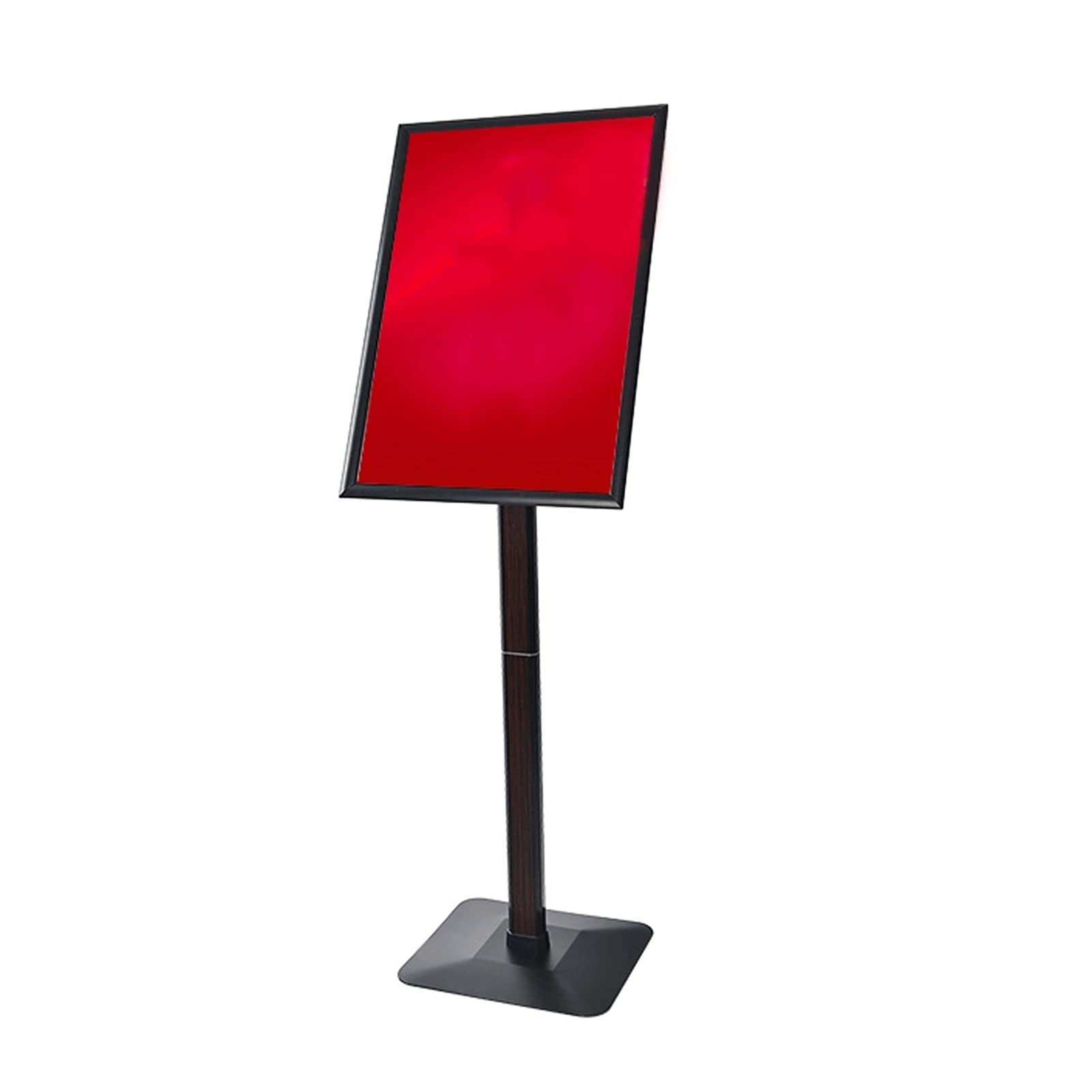 Restaurantes Soporte de pantalla Soporte de patrón de pedestal de servicio pesado ajustable Soporte de piso, signo soporte soporte de cartel de aluminio marco abierto de aluminio Soporte de cartel
