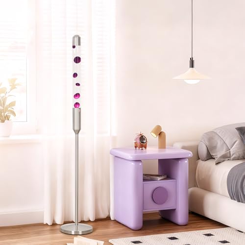 Image of Kyzfy 59-Inch Liquid Motion Lamp, Magma Lamp, Mood Relaxation Light, Clear Water Purple Wax, Suitable for Home Decoration, Living Room, Office, Bedroom, Cafe