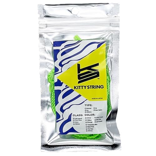 Kitty String First Class Pack of 10 Yo-Yo String - Normal YoYo String (Lime Green)