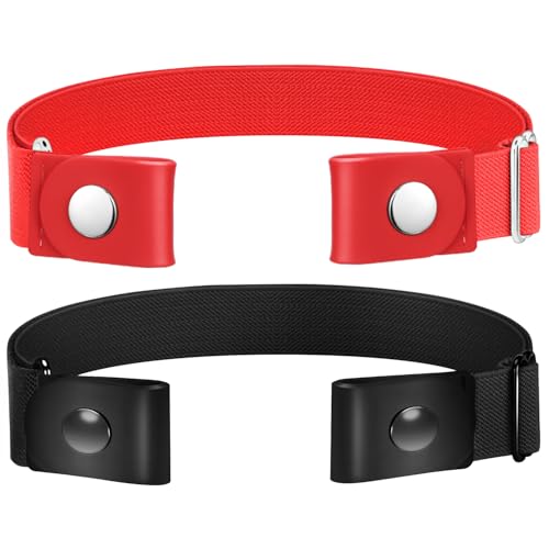 Image of TOURZOO Belts for Women /Men Buckle Free Elastic Belt Invisible No Buckle Stretch Waist Belt For Jean Pants,Dresses,No Bulge