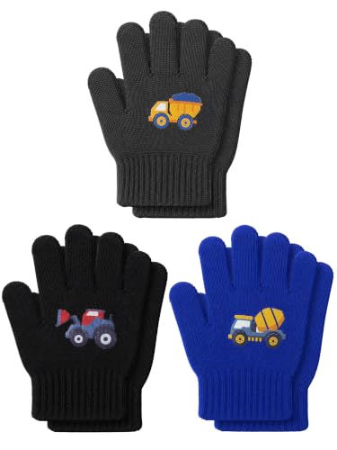 Image of EBOOT 3 Pairs Winter Kids Gloves Warm