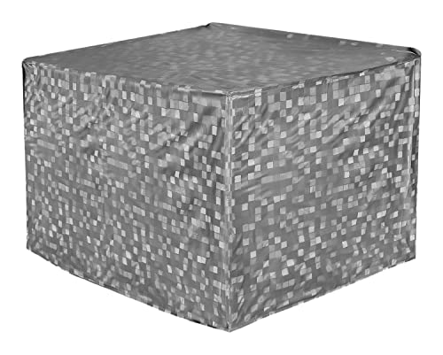 Image of Kuber Industries 3D Design PVC Window AC Cover for 2 Ton Capacity (CTKTC01717, Grey)