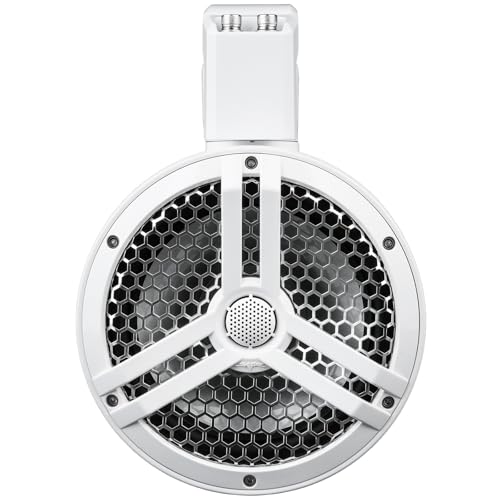 Image of Skar Audio SK8M-TWR 8 inch 2-Way Marine Full Range 500 Watt Coaxial Speakers, Pair (White)