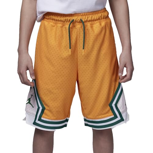 Nike Jordan Air Big Kids Dri-FIT Diamond Basketball Shorts (US, Alpha, X-Large, Regular, Orange Peel)2