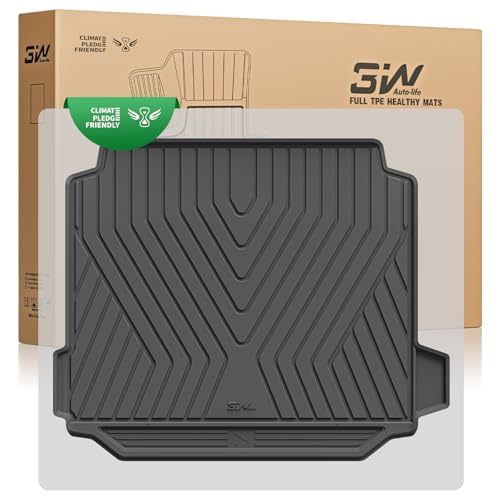3W TPE BMW X5 Kofferraumwanne Maßgeschneidert,Hundegerecht Kofferraummatte Kompatibel für BMW G05 2019-2024,rutschfeste Wasserdicht BMW Kofferraum Schutzmatte,Schwarz Reinfach zu Reinigen