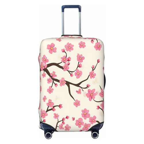 Cherry Blossoms Travel Luggage Cover Elastic Suitcase Covers Washable Anti Scratch Luggage Dust Covers Protector, Fits 29-32 inch Luggage, XL