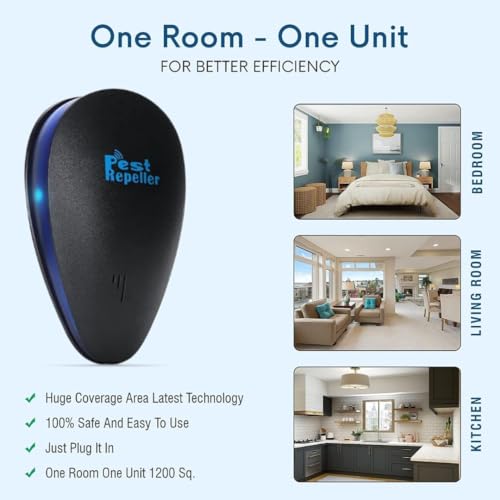 Image of Ultrasonic Electric Pest Repellent Machine to Cockroach, Rat, Repel Lizard, Mosquito, Home Pest & Rodent Repelling Aid for Reject Ants (1)