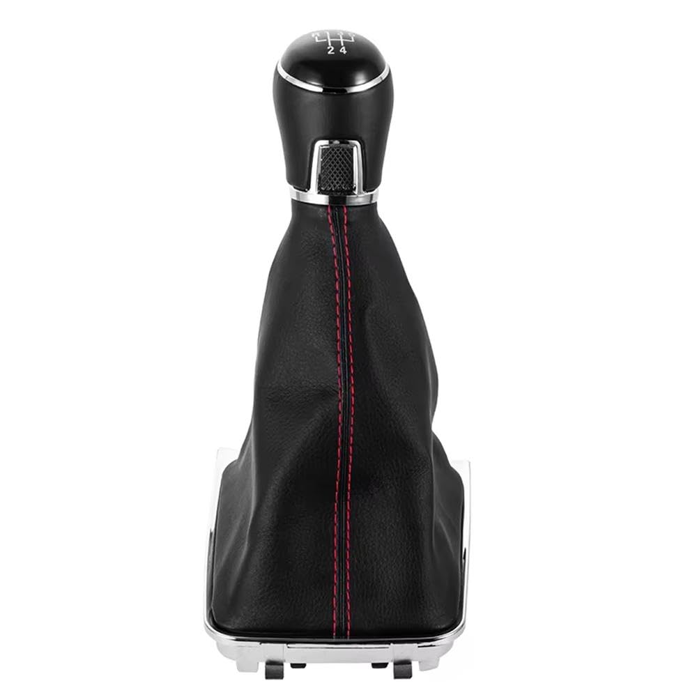Ydxherta 5 Speed Auto Accessory Leather Gear Shift Knob 5/6 Speed For Golf 7 Mk7 Gti Gtd