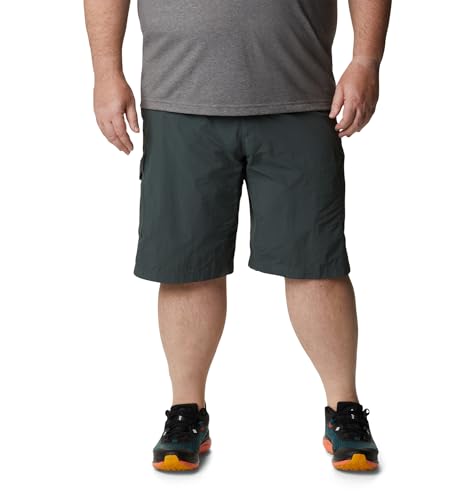 Image of Columbia Men's Regular Fit Shorts (AM4723 Cypress Heather Camo Print 40)