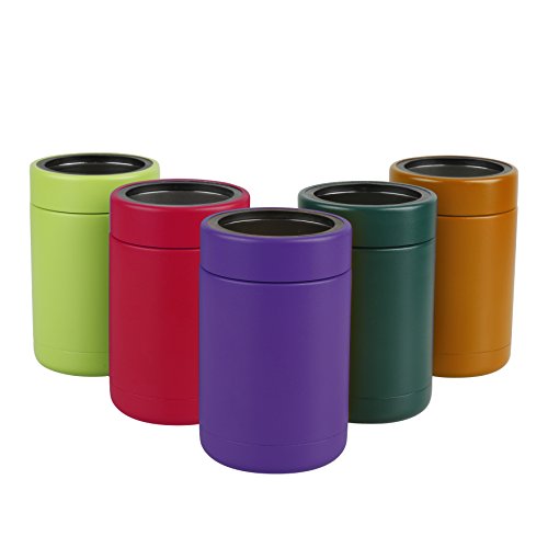 Tahoe Trails 12 oz Stainless Steel Double Wall Vacuum Insulated Can Cooler (purple)
