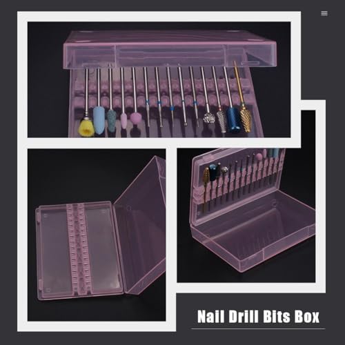 Caja organizadora para brocas de manicure 14 agujeros miniatura 6