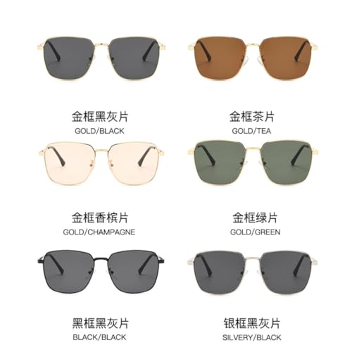 Lunettes de soleil métal avec verres teintés ultra légères pour l'été