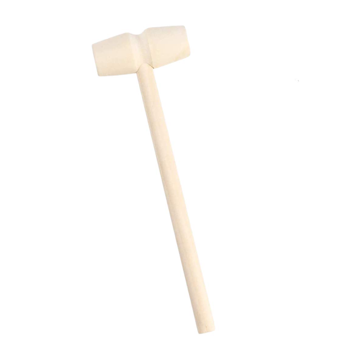 Hosfairy 30Pcs Miniature Wooden Hammer Toy Small Mallet Pounding Tool for DIY Handmade Valentine's Day Birthday Party Tool