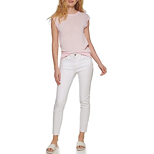 Image of DKNY Women's Sleeveless Lightweight Crew Neck Sweaters