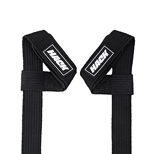 Hack Athletics 24" Weight Lifting Straps, Black, 2 Pack - Image 2