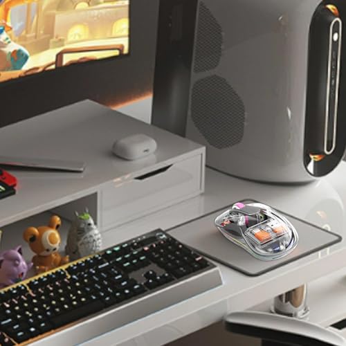 Control de computadora inalámbrico transparente y recargable de múltiples modos 3