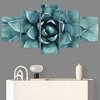 SIGNWIN 5 Panel Canvas Wall Art Bright Flowers for Home Decorations Ready to Hang - 60