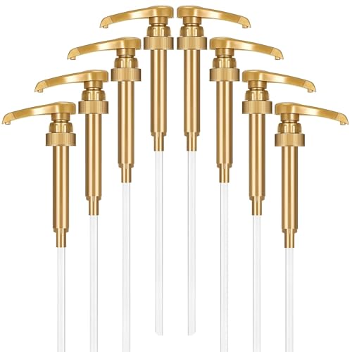 By The Cup Universal Gold Syrup Pumps (Pack of 400) - Fits Upouria, Torani Syrups, Davinci, Monin (1L Plastic Only)