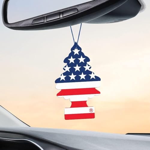 Image of LITTLE TREES Car Air Freshener | Hanging Paper Tree for Home or Car | Vanilla Pride | Single Pack