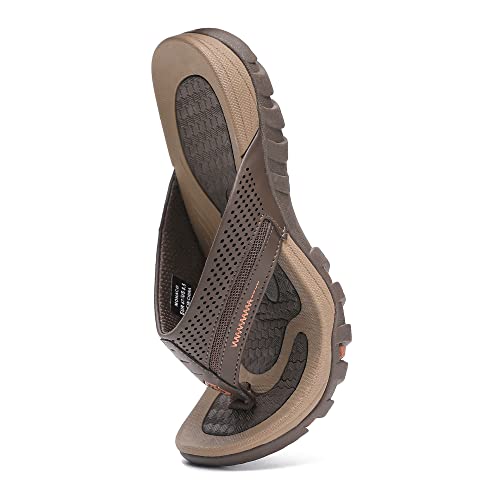 Image of Men's Flip-Flops, Thongs Sandals Durable Comfort Slippers for Beach