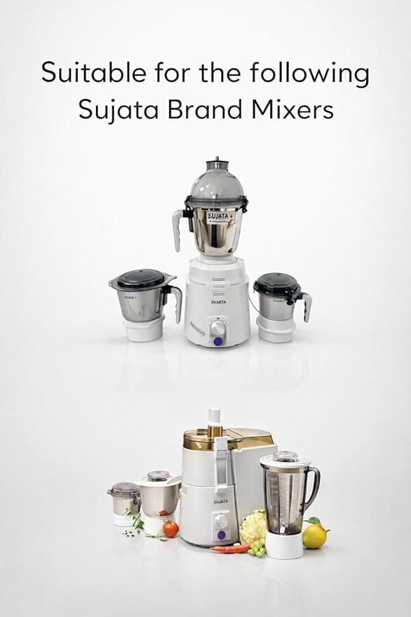 Image of Wonder Star Dome Jar 1500 ml Compatible with All Sujatha Model Mixer Grinder | Aluminium Base Riveted Jar | Leak Proof Silicon Ring | Polycarbonate Lid with 3 Lock Clips