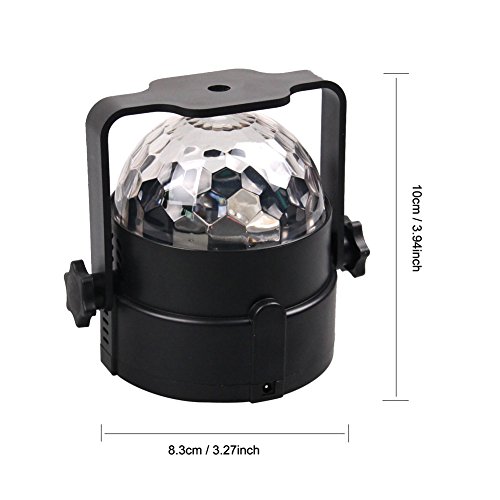 Party Light - Koot Led Disco Ball Light Dj Lighting Sound Activated With Remote 7 Colors Magical Ball Stage Light Rotating Crystal Show For Party Karaoke Bar #TOP5
