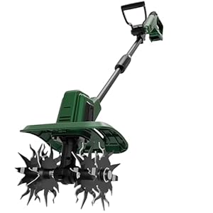 Cordless Tiller Cultivator Compatible with Makita 18V Battery(Tool Only), Electric Garden Rototiller w/270 RPM, 48 Steel Tines, 8.7" Tilling Width, 6.3" Depth, Portable Rotary Tiller for Soil