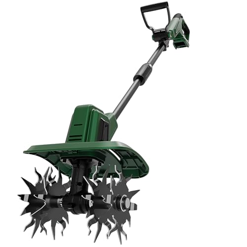 Cordless Tiller Cultivator Compatible with Makita 18V Battery(Tool Only), Electric Garden Rototiller w/270 RPM, 48 Steel Tines, 8.7 Tilling Width, 6.3 Depth, Portable Rotary Tiller for Soil
