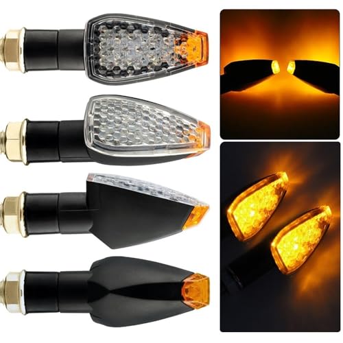 Intermitentes de motocicleta universales y flexibles con iluminación diurna integrada 5