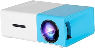 KONTONTY Projector Video Projector Small Projector Video Player Home Media Video Player Projector for Home Entertainment Portable Home Cinema Sky-blue Home Theater Household Plastic 1080p