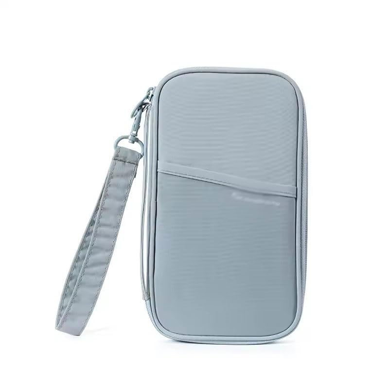 Blocking Passport Holder Travel Wallet Anti-Theft Card Slots Protective Case Flights Travel Organizer(Blue)