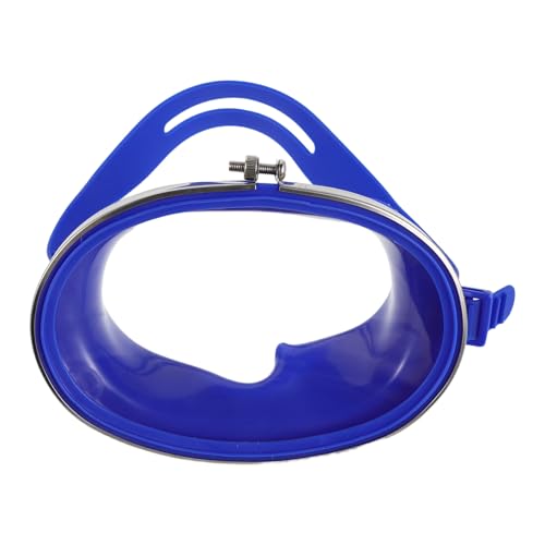 JOINPAYA Gafas de Buceo Antivaho para Adultos y Pesca, Máscara de Snorkel Lente Única de Vidrio Templado, Marco de Acero Inoxidable Azul y Sellado de PVC, Ideales para Deportes Acuáticos