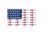 3x5 USA Guns and Pistols Machine Gun 1911 AR-15 Patriotic Flag 3'x5' Grommets Fade Resistant Double Stitched Premium Penant House Banner Grommets