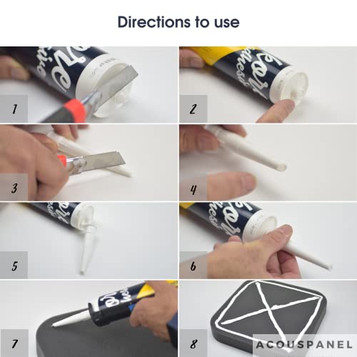 AcousPanel Kore Adhesive Lijm Voor Akoestisch Schuim en Paneel bevestiging 300 ml - Afbeelding 4